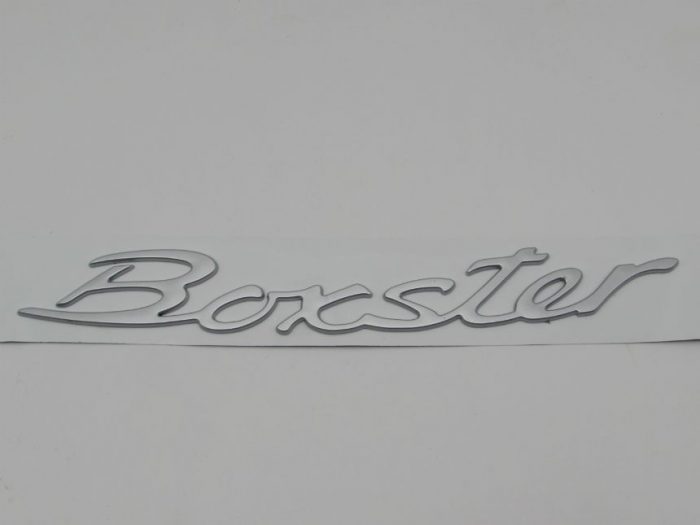 Emblem Tulisan BOXSTER Warna Silver Ukuran 28.5x3.5cm For Porsche