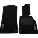 Karpet BMW Seri 3 E46 Bahan Beludru Super Warna Hitam Logo Tulisan The Ultimate Driving Machine - 2 Baris